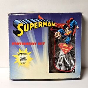 Vintage Cartoon Network Superman Stationary kit RARE